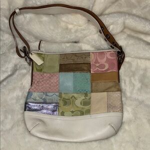 Coach Rare Pastel Patchwork Shoulder Bag